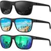 (3 Pack) Black/Ice Blue/Green