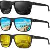 (3 Pack) Night Vision/Black/Ice Blue