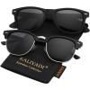 B04-(2 Pack) Matte Black | Black | Silver Rim / Matte Black