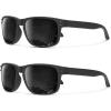 (2 Pack) Grey & Red Rivet/Grey & Black Rivet