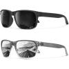 (2 Pack) Grey& Black Rivet/Silver