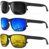 (3 Pack) Black/Dark Blue/Night Vision