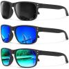 (3 Pack) Grey/Dark Blue/Green