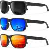 (3 Pack) Grey/Dark Blue/Orange