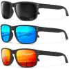 (3 Pack) Grey/Ice Blue/Orange