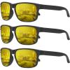 image:imageKALIYADI Polarized Sunglasses for Men and Women Vintage Style Sun Glasses for Fishing Running Driving with UV Protection3 Pack Night VisionNight VisionNight Vision