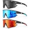 image:imageKALIYADI PolarizedSunglasses Men Polarized CyclingSunglasses Sports Sun Glasses for Running Cycling UV400 ProtectionA02blackice Bluered