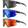 image:imageKALIYADI PolarizedSunglasses Men Polarized CyclingSunglasses Sports Sun Glasses for Running Cycling UV400 ProtectionA03blackdark Bluered