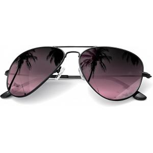 image:imageKALIYADI Classic Aviator Sunglasses for Men Women Driving Sun glasses Polarized Lens UV BlockingD Purple Gradient