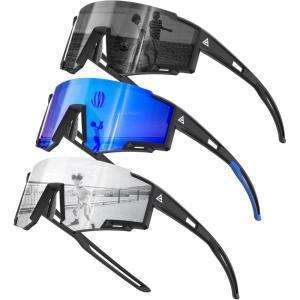 image:imageKALIYADI Polarized KidsSunglasses Sports SunglassesforKids Boys Girls Sun Glasses with UV400 for Running Cycling Age 614A03blackdark Bluesilver