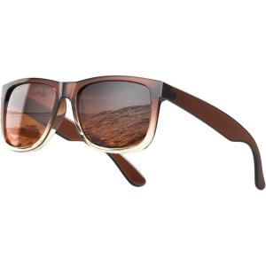 image:imageKALIYADI WomensSunglasses PolarizedSunglasses for Women Retro Trendy Sun Glasses With UV400 Protection for Driving TravelZ01bright Gradual Tea Frame Gradual Tea Lens