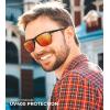 image:imageKALIYADI MensSunglasses Polarized SunGlasses Men Classic Sunglasses for Driving Fishing Golf With UV400 Protection07 BlackIce BlueDark BlueRedBrown