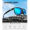image:imageKALIYADI MensSunglasses Polarized Sunglasses Men Classic Sun Glasses with UV400 Protection for Driving Fishing GolfC05blackIce BlueRed