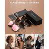 image:imageKALIYADI MensSunglasses Polarized Sunglasses Men Classic Sun Glasses with UV400 Protection for Driving Fishing GolfC14clear Teagradual Teapink