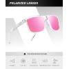 image:imageKALIYADI MensSunglasses Polarized Sunglasses Men Classic Sun Glasses with UV400 Protection for Driving Fishing GolfC16blackCsakura PinkPink