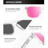 image:imageKALIYADI MensSunglasses Polarized Sunglasses Men Classic Sun Glasses with UV400 Protection for Driving Fishing GolfC16blackCsakura PinkPink