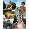 image:imageKALIYADI Polarized SportsSunglasses Men CyclingSunlasses Lightweight Running Sun Glasses UV400 Protection Golf FishingA07whiteGreenwhiteIce BluewhiteRed