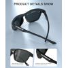 image:imageKALIYADI Polarized Sunglasses Men WomensSunglasses Sun Glasses Lightweight Frame for Driving Fishing UV400 ProtectionA12blackice Bluered