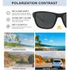 image:imageKALIYADI Polarized Sunglasses Men WomensSunglasses Sun Glasses Lightweight Frame for Driving Fishing UV400 ProtectionA12blackice Bluered