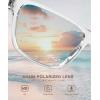 image:imageKALIYADI Polarized Sunglasses Men WomensSunglasses Sun Glasses Lightweight Frame for Driving Fishing UV400 ProtectionA15blackbrowntransparentPink