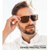 image:imageKALIYADI Polarized Sunglasses for Men and Women Mens Sun Glasses with UV Protection for Driving Fishing Golf 3 Packs2 Pack BrownG15