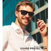 image:imageKALIYADI Polarized Sunglasses for Men and Women Mens Sun Glasses with UV Protection for Driving Fishing Golf 3 Packs3 Pack Black Clear  BlackBlack Blue  BlueBlack Clear  Silver