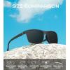 image:imageKALIYADI Polarized Sunglasses for Men and Women Mens Sun Glasses with UV Protection for Driving Fishing Golf 3 Packs3 Pack Black Striped FrameblackIce BlueRed