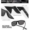 image:imageKALIYADI Polarized Sunglasses for Men and Women Mens Sun Glasses with UV Protection for Driving Fishing Golf 3 Packs3 Pack Black Striped FrameblackIce BlueRed
