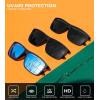 image:imageKALIYADI Polarized Sunglasses for Men and Women Mens Sun Glasses with UV Protection for Driving Fishing Golf 3 Packs3 Pack BlackBlackIce Blue