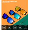 image:imageKALIYADI Polarized Sunglasses for Men and Women Mens Sun Glasses with UV Protection for Driving Fishing Golf 3 Packs3 Pack Dark BlueGreenRed