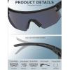 image:imageKALIYADI PolarizedSunglasses Men RunningSunglasses Mens Polarized Sports Sunglasses Womens Cycling Driving FishingB05greyGreygreyRedwhiteIce Blue