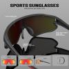 image:imageKALIYADI PolarizedSunglasses Men RunningSunglasses Mens Polarized Sports Sunglasses Womens Cycling Driving FishingC01glossy Blacksky Bluematte Red