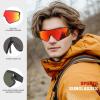 image:imageKALIYADI PolarizedSunglasses Men RunningSunglasses Mens Polarized Sports Sunglasses Womens Cycling Driving FishingC01glossy Blacksky Bluematte Red
