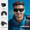 image:imageKALIYADI PolarizedSunglasses Men RunningSunglasses Mens Polarized Sports Sunglasses Womens Cycling Driving FishingC02glossy Blackdark Bluematte Red