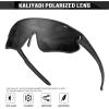 image:imageKALIYADI PolarizedSunglasses Men RunningSunglasses Mens Polarized Sports Sunglasses Womens Cycling Driving FishingC02glossy Blackdark Bluematte Red