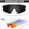 image:imageKALIYADI PolarizedSunglasses Men RunningSunglasses Mens Polarized Sports Sunglasses Womens Cycling Driving FishingC02glossy Blackdark Bluematte Red