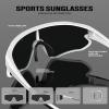 image:imageKALIYADI PolarizedSunglasses Men RunningSunglasses Mens Polarized Sports Sunglasses Womens Cycling Driving FishingC07whiteGreywhiteIce Bluepink