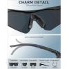 image:imageKALIYADI PolarizedSunglasses Men RunningSunglasses Mens Polarized Sports Sunglasses Womens Cycling Driving FishingD05transparentBlacktransparentRedtransparentPink