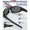 image:imageKALIYADI PolarizedSunglassesMen Sports MensSunglasses Women Sun Glasses with UV400 Protection for Cycling Fishing RunningA07blackice Bluebrown