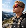 image:imageKALIYADI Sports MensSunglasses Women PolarizedSunglassesMen Sun Glasses with UV400 for Driving Running CyclingA07glossyblackgreyice Blue