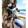 image:imageKALIYADI Sports MensSunglasses Women PolarizedSunglassesMen Sun Glasses with UV400 for Driving Running CyclingA09glossyblackdark Bluered
