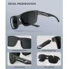 image:imageKALIYADI Sports MensSunglasses Women PolarizedSunglassesMen Sun Glasses with UV400 for Driving Running CyclingB03blackdark Bluered