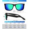 image:imageKALIYADI SunglassesMen PolarizedSunglasses for Men Classic Sun Glasses for Driving Fishing Golf with UV400 ProtectionA03green
