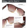 image:imageKALIYADI SunglassesMen PolarizedSunglasses for Men Classic Sun Glasses for Driving Fishing Golf with UV400 ProtectionA09transparent Tea