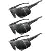 image:imageKALIYADI SunglassesMen Sports MensSunglasses Women Sun Glasses with UV400 for Running Cycling Golf FishingA01blackblackblack