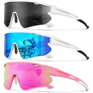 image:imageKALIYADI PolarizedSunglasses Men RunningSunglasses Mens Polarized Sports Sunglasses Womens Cycling Driving FishingC07whiteGreywhiteIce Bluepink