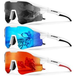 image:imageKALIYADI PolarizedSunglasses Men RunningSunglasses Mens Polarized Sports Sunglasses Womens Cycling Driving FishingD10whiteBlackwhiteIce BluewhiteRed
