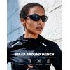 image:imageKALIYADI MensSunglasses Polarized SunglassesMen Sports Sport Sun Glasses for Running Cycling Fishing with UV ProtectionA04blackRed