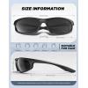 image:imageKALIYADI MensSunglasses Polarized SunglassesMen Sports Sport Sun Glasses for Running Cycling Fishing with UV ProtectionA04blackRed