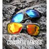image:imageKALIYADI SunglassesMen Polarized Sports Sunglasses Mens Sun glasses Polarized UV400 Protection Running Cycling OutdoorA03blackDark BlueRed